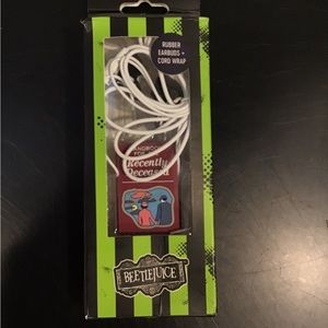 COPY - NWT BEETLEJUICE RUBBER EAR BUDS